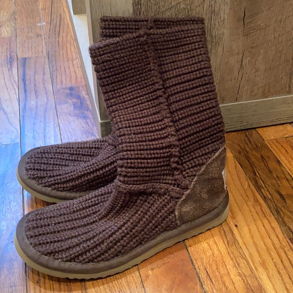 Gently worn crochet UGG boots